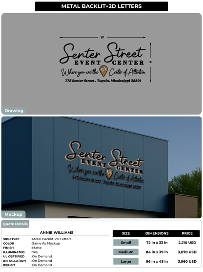 CUSTOM MOCKUP SIGN FOR Annie Williams