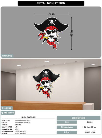 CUSTOM MOCKUP SIGN FOR rick dobson