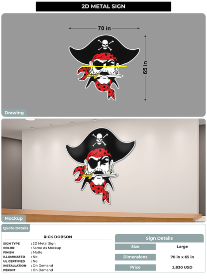 CUSTOM MOCKUP SIGN FOR rick dobson