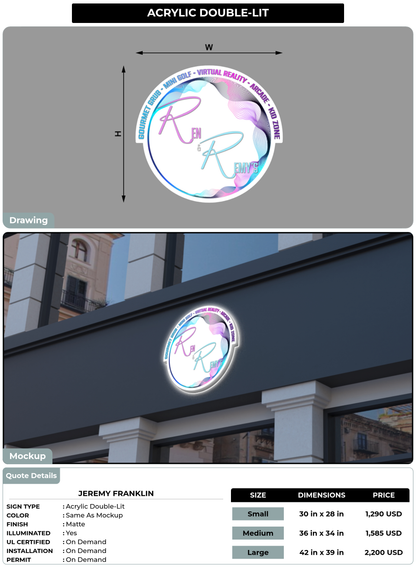 CUSTOM MOCKUP SIGN FOR Jeremy Franklin