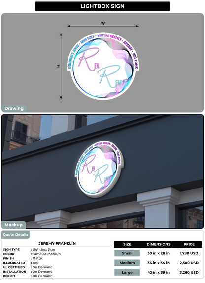 CUSTOM MOCKUP SIGN FOR Jeremy Franklin