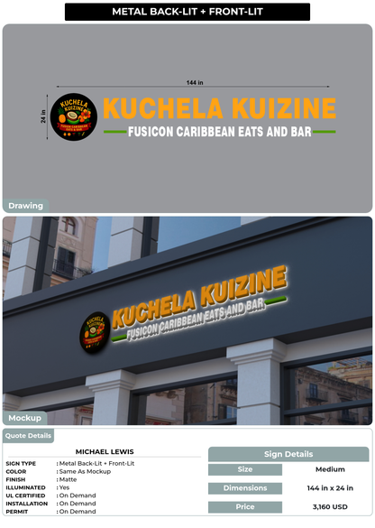CUSTOM MOCKUP SIGN FOR Michael Lewis