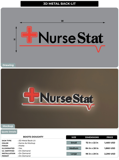 CUSTOM MOCKUP SIGN FOR Boots Doughty