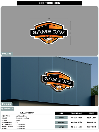 CUSTOM MOCKUP SIGN FOR William Smith