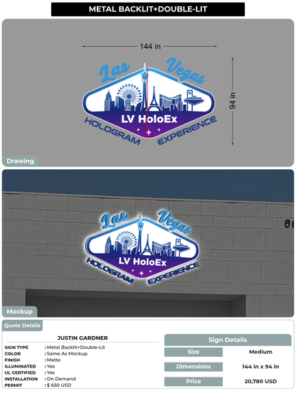 CUSTOM MOCKUP SIGN FOR Justin Gardner