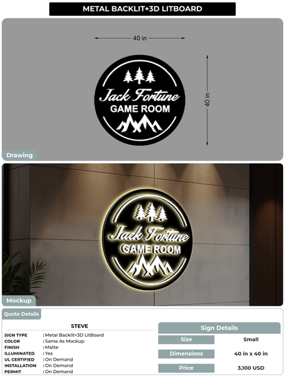 CUSTOM MOCKUP SIGN FOR Steve