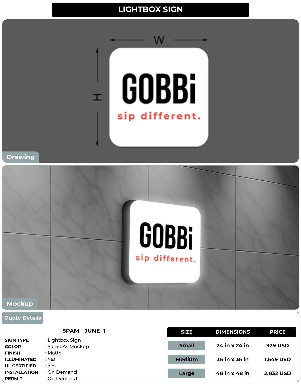 CUSTOM MOCKUP SIGN FOR Spam - June -1