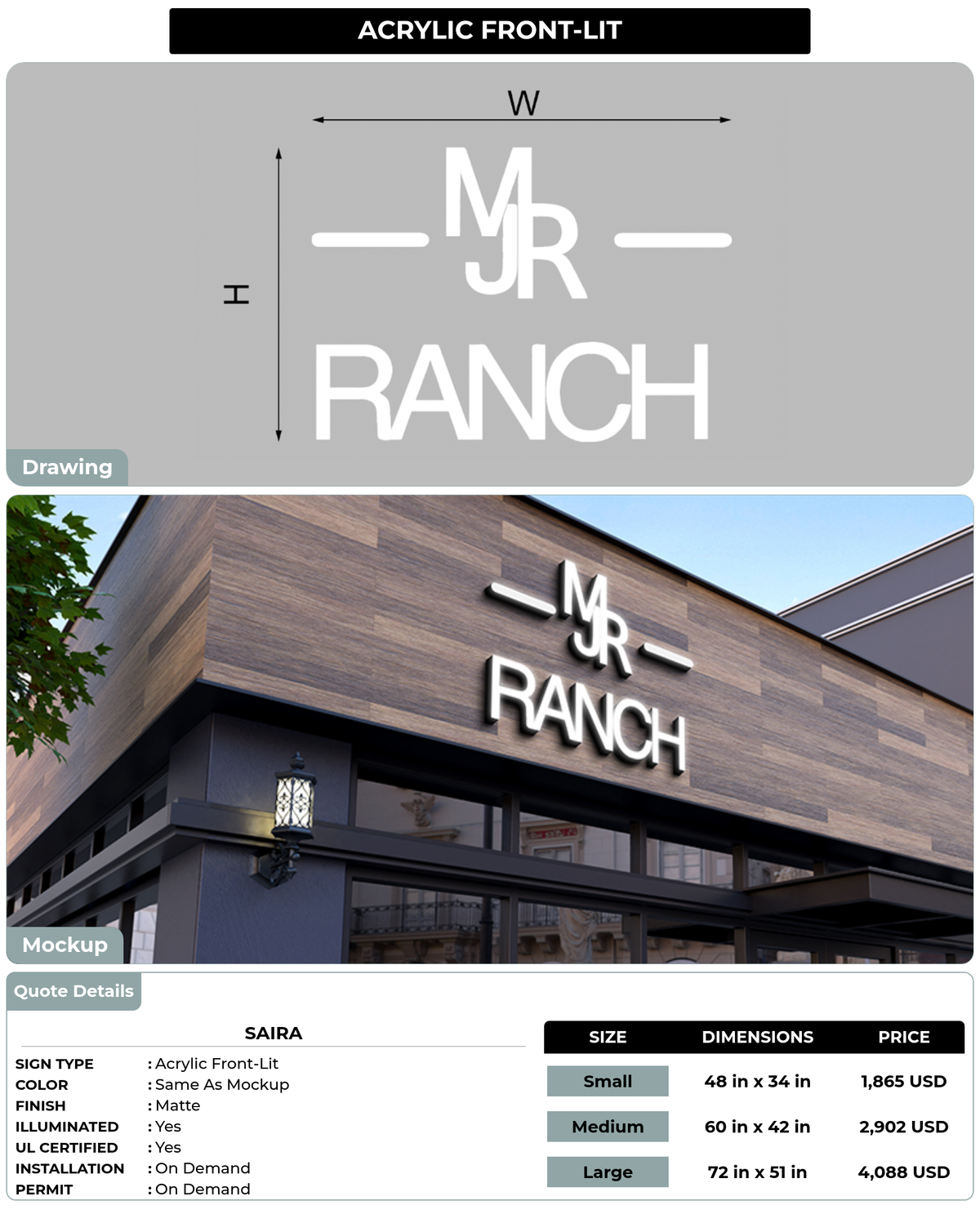 CUSTOM MOCKUP SIGN FOR saira