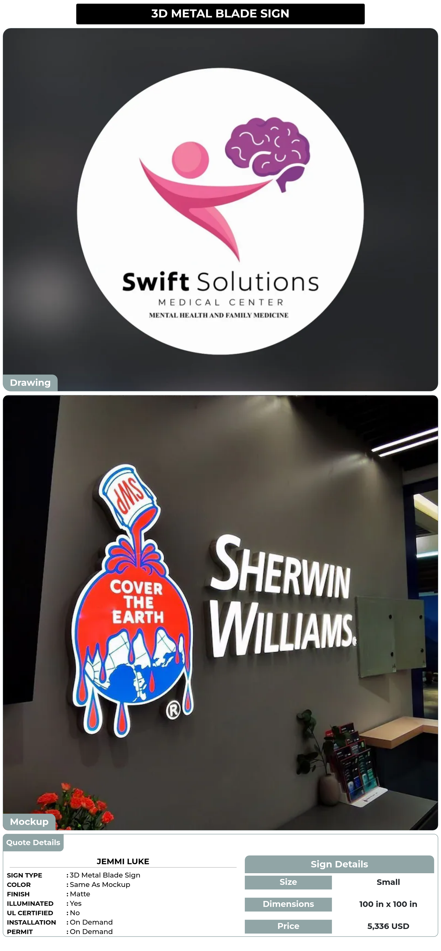 CUSTOM MOCKUP SIGN FOR jemmi luke