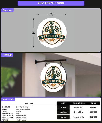 CUSTOM MOCKUP SIGN FOR Hassan