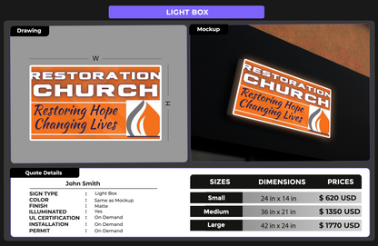 Custom Signs for John Smith