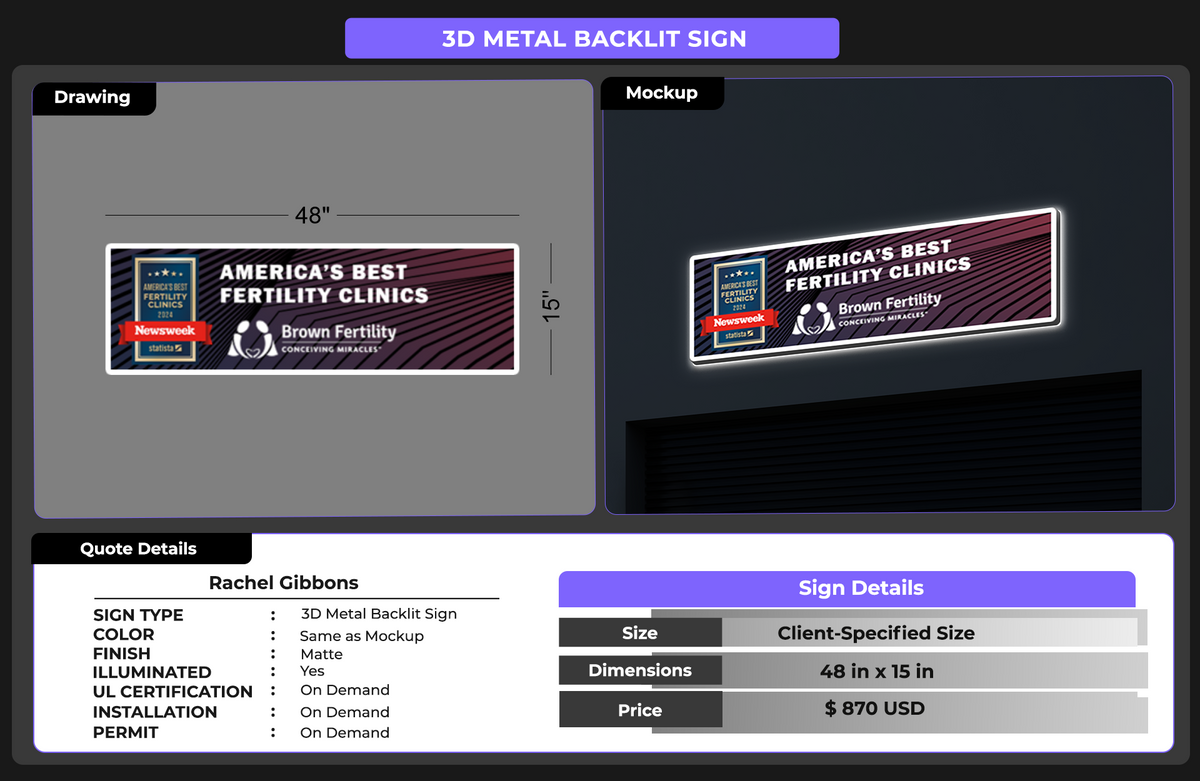 CUSTOM SIGNS fOR Rachel Gibbons