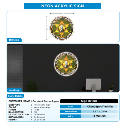 3d acrylic frontlit for Constant Technologies, Inc.