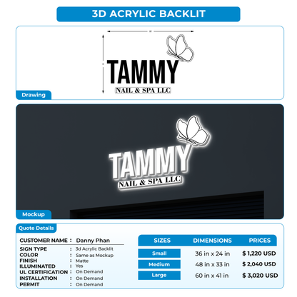 Business signage for Danny Phan