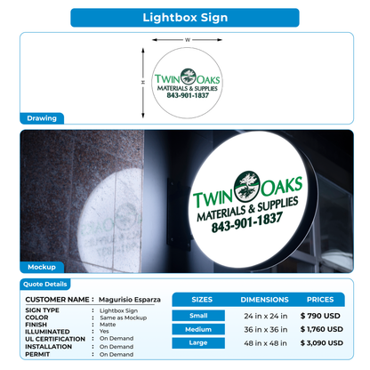 Business signage for Magurisio Esparza