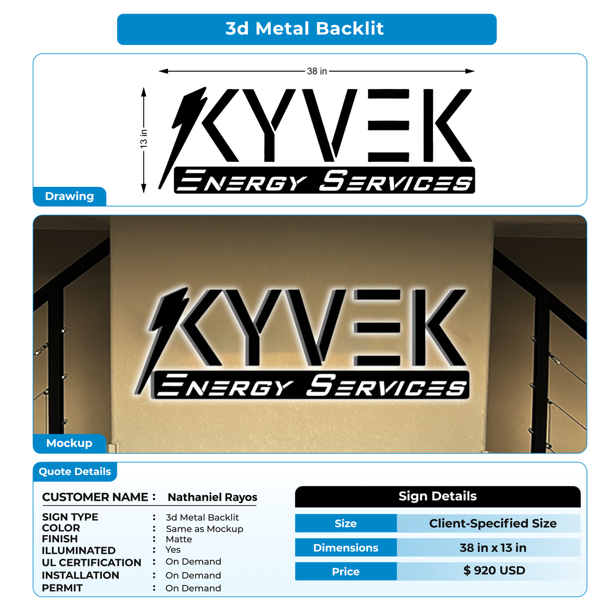 3d signs for Nathaniel Rayos