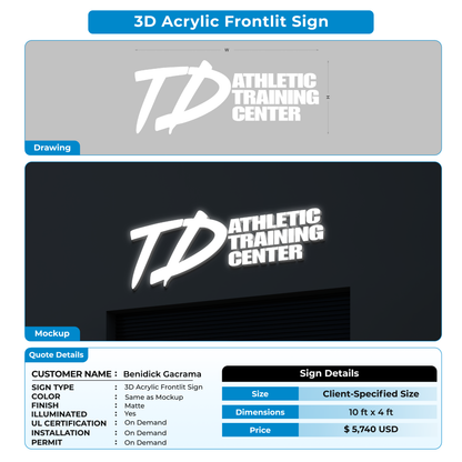 Custom Signs For Benidick Gacrama