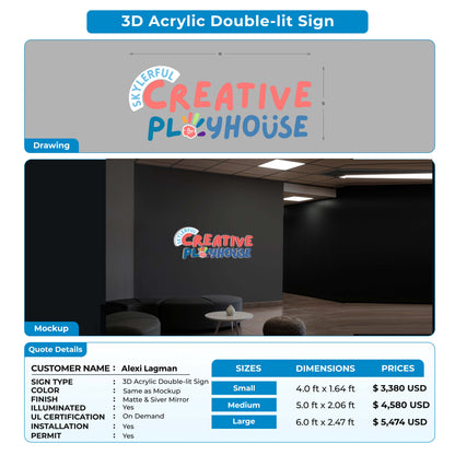 custom sign for Alexi Lagman