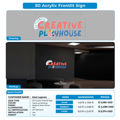 custom sign for Alexi Lagman