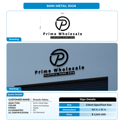 Custom Signs For Shazeb Abbas