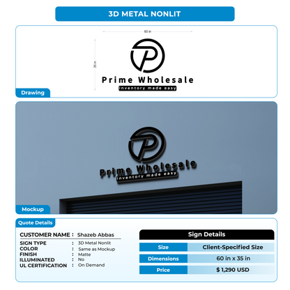 Custom Signs For Shazeb Abbas