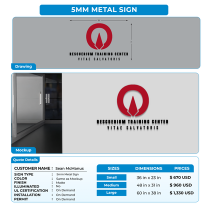Custom Signs For Sean McManus