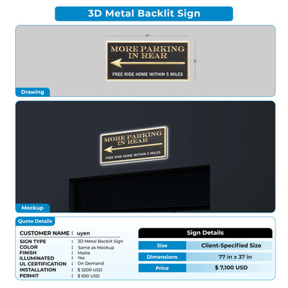 custom sign for Uyen