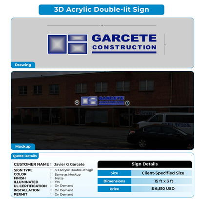 Business Signage for Javier G Garcete
