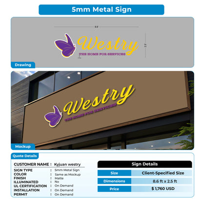 custom signs for Kyjuan westry