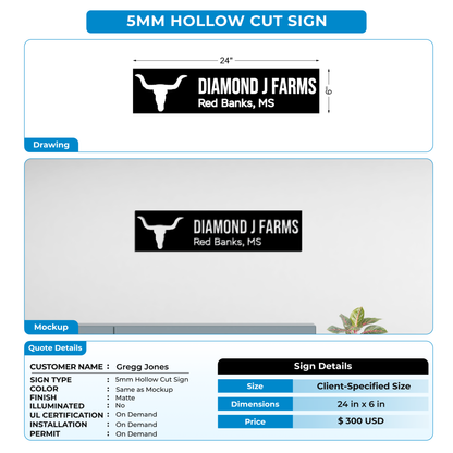 custom signs for Gregg Jones