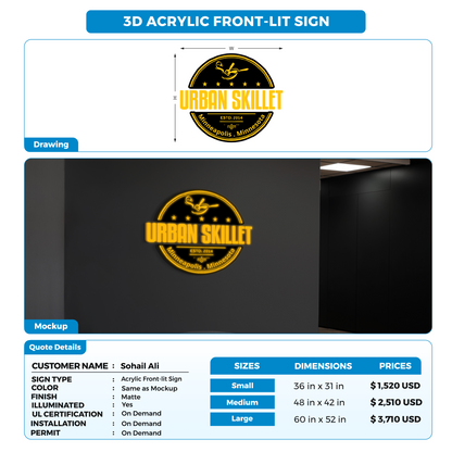 Business signage for Sohail Ali
