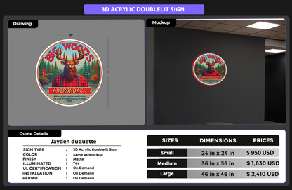 Custom Signs for Jayden duquette
