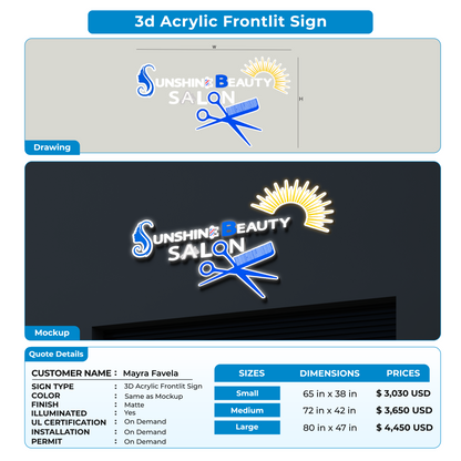 Custom Signs for Mayra Favela