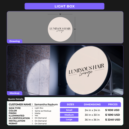 Custom Signs for Samantha Rayburn