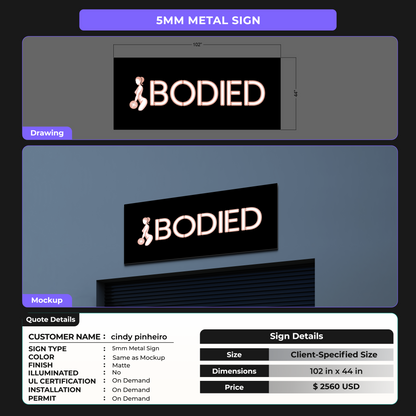CUSTOM SIGNS FOR cindy pinheiro