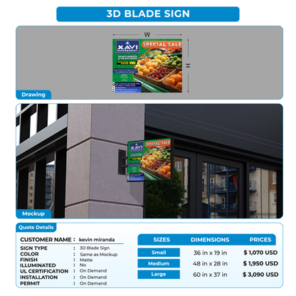 Business Signage for kevin miranda