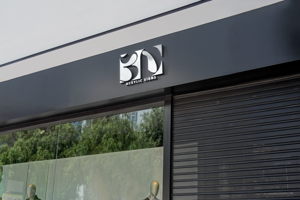 3D Metal Sign