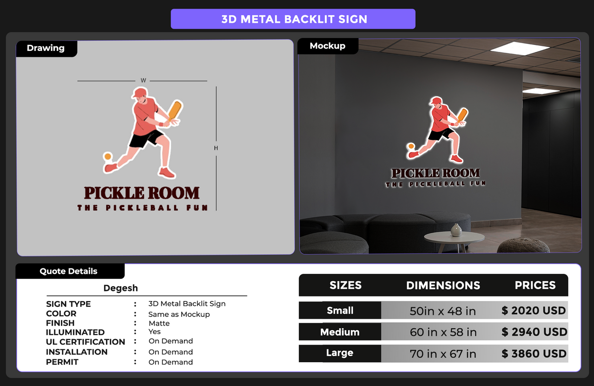 custom signs for Degesh